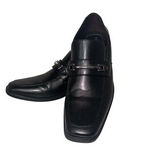 Men's Black Leather Loafers